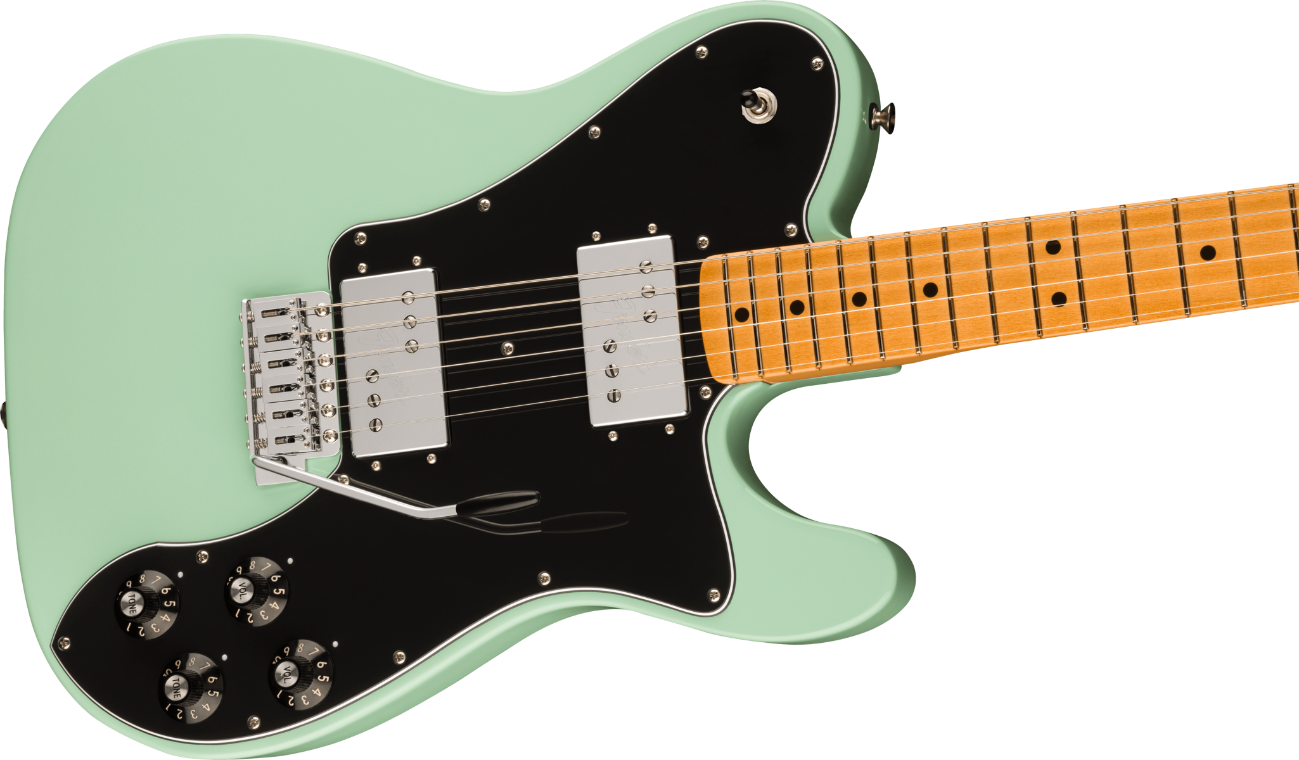 Fender Vintera II '70s Telecaster Deluxe with Tremolo, Maple Fingerboard in Surf Green