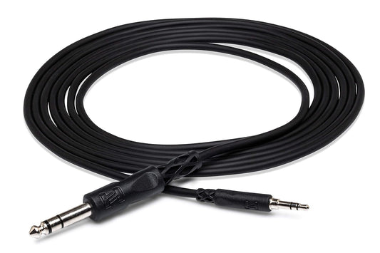 Hosa CMS110 3.5 mm TRS to 1/4" TRS Stereo Interconnect Cable 10 Feet