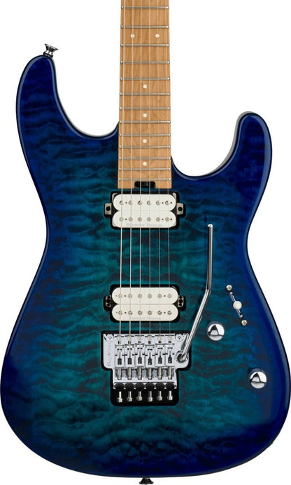 Charvel Pro-Mod Plus San Dimas Style 1 HH FR CM, Carmalized Maple Fingerboard in Chlorine Burst