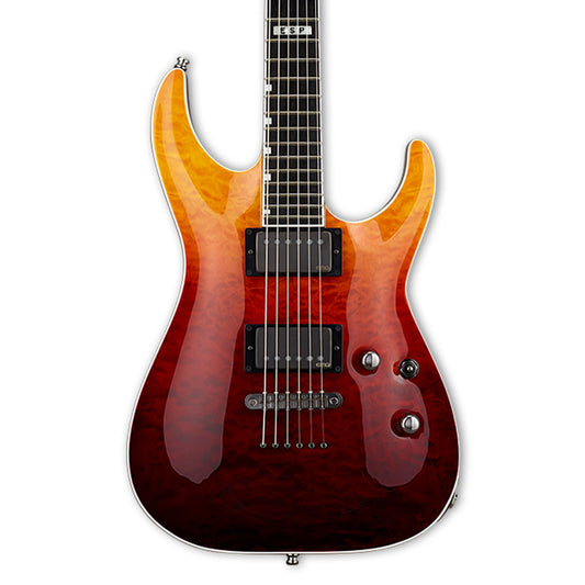 ESP E II Horizon NT II Electric Guitar in Tiger Eye Amber Fade