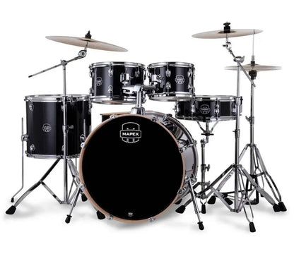 Mapex Venus 5-Piece Rock Complete Drum Kit in Black Galaxy Sparkle