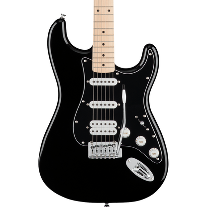 Squier FSR Affinity Series Stratocaster HSS, Maple Fingerboard, Black Pickguard in Black
