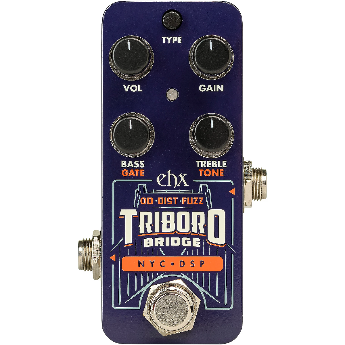 Electro Harmonix Pico Triboro Bridge Overdrive/Distortion/Fuzz Effects Pedal