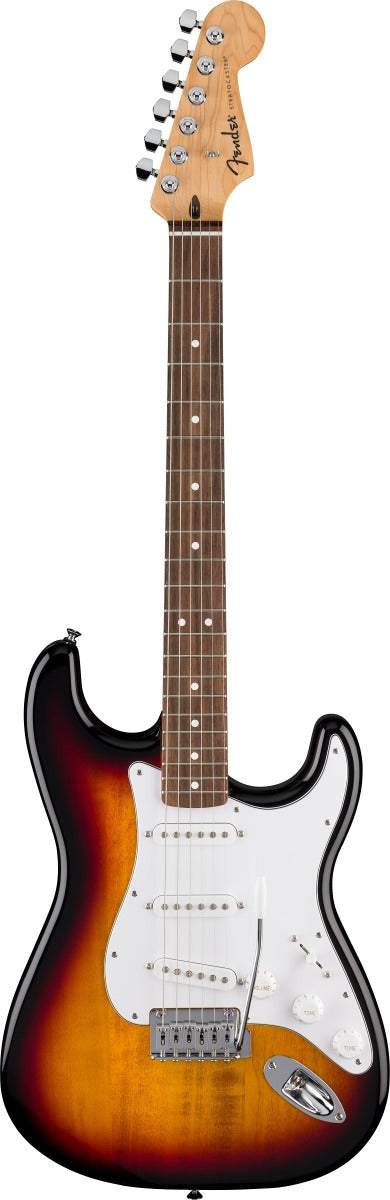 Fender Standard Stratocaster, Laurel Fingerboard in White Pickguard in 3-Color Sunburst