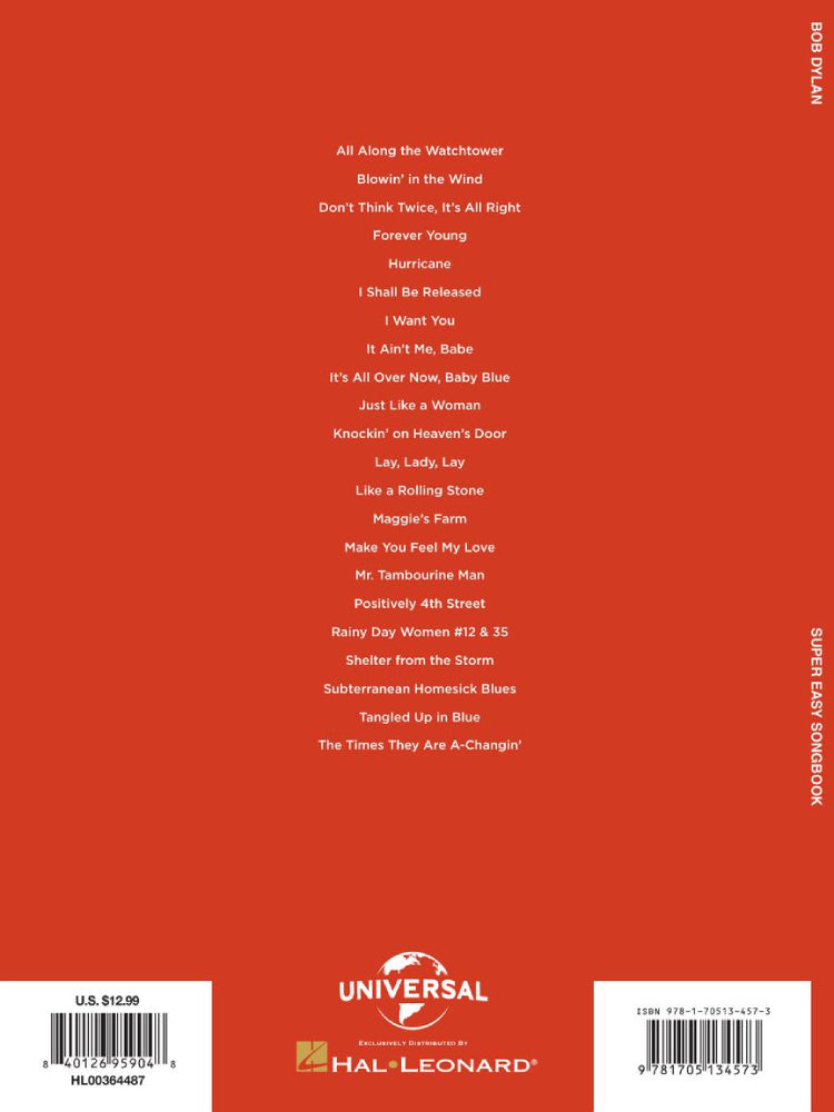 Bob Dylan Super Easy Songbook