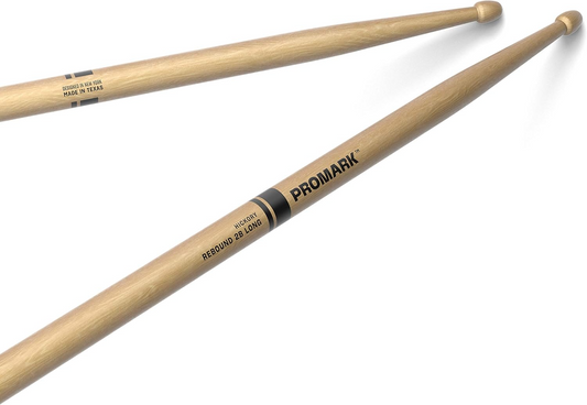 ProMark Rebound 2B Long Lacquered Hickory Drumsticks