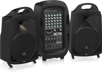 Behringer Europort PPA2000BT Ultra Compact 2000W 8 Channel Portable PA System