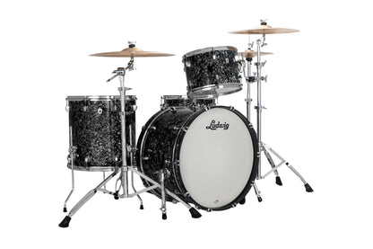 Ludwig Neusonic 3-Pc Outfit 22” Fab in Ebony Pearl