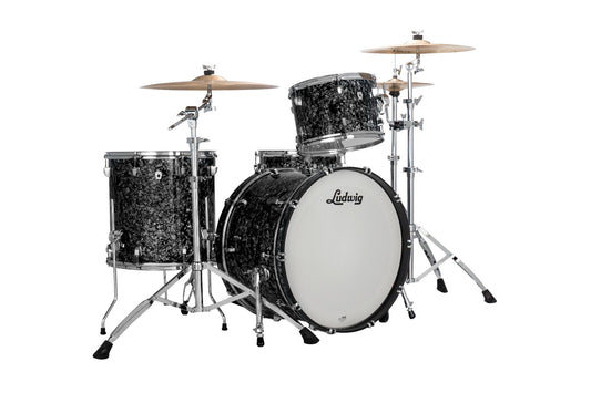 Ludwig Neusonic 3-Pc Outfit 22” Fab in Ebony Pearl
