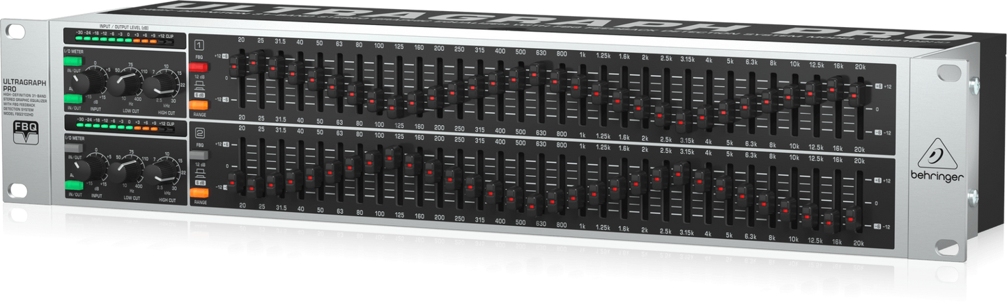 Behringer FBQ3102HD ULTRAGRAPH Pro High Definition 31 Band Stereo Graphic Equalizer
