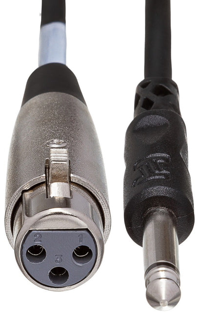 HOSA PXF105 Unbalanced Interconnect Cable XLR3F to 1/4" TS 5Ft