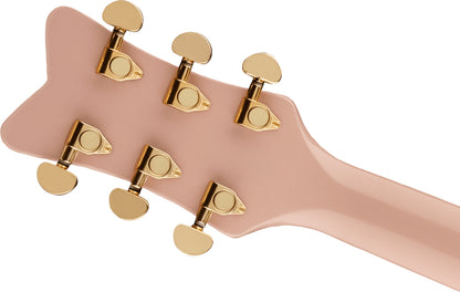 Gretsch G5021E Rancher Penguin Parlor Acoustic Electric Guitar in Shell Pink