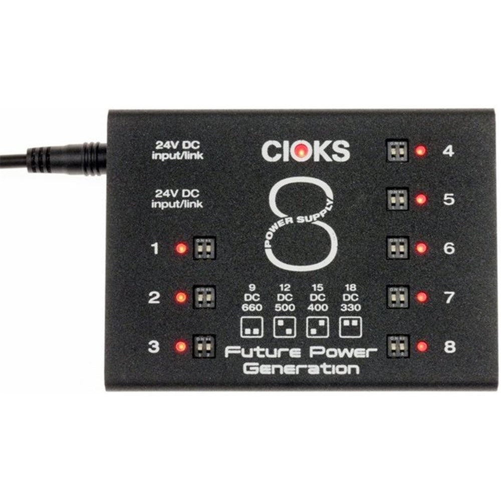 CIOKS C8E 8 Expander Kit 8 outlets in 8 isolated DC 5v USB and 24V DC Aux Out 2A Max