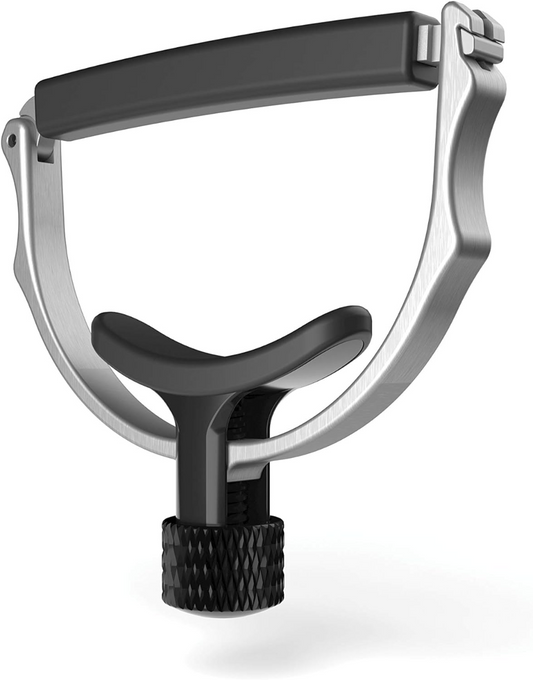 D'Addario Cradle Capo Adjustable Tension in Stainless Steel