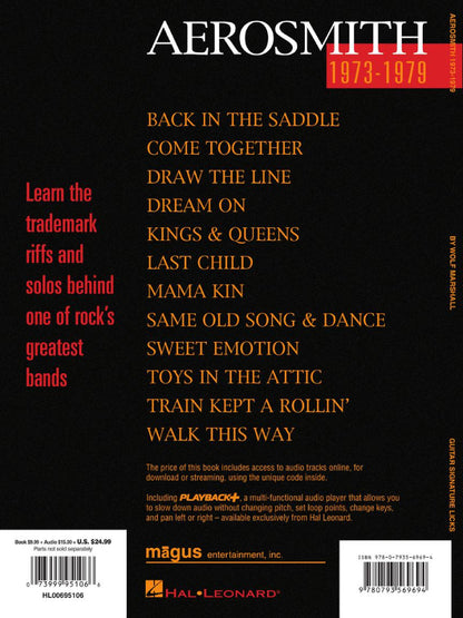 Aerosmith 1973-1979 Signature Licks Guitar Tab BK/OLA