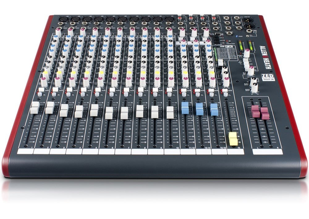 Allen and Heath ZED16FX 16 Channel Mixer – Billy Hyde Music