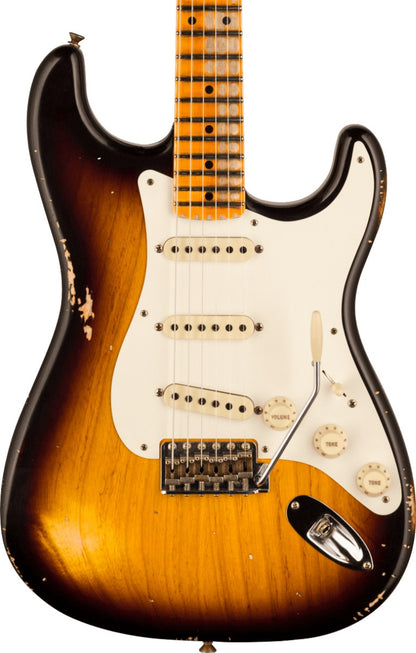 Fender Custom Shop 1957 Stratocaster Heavy Relic, 1-Piece Rift Sawn Maple Neck Fingerboard in Aged 2-Color Sunburst