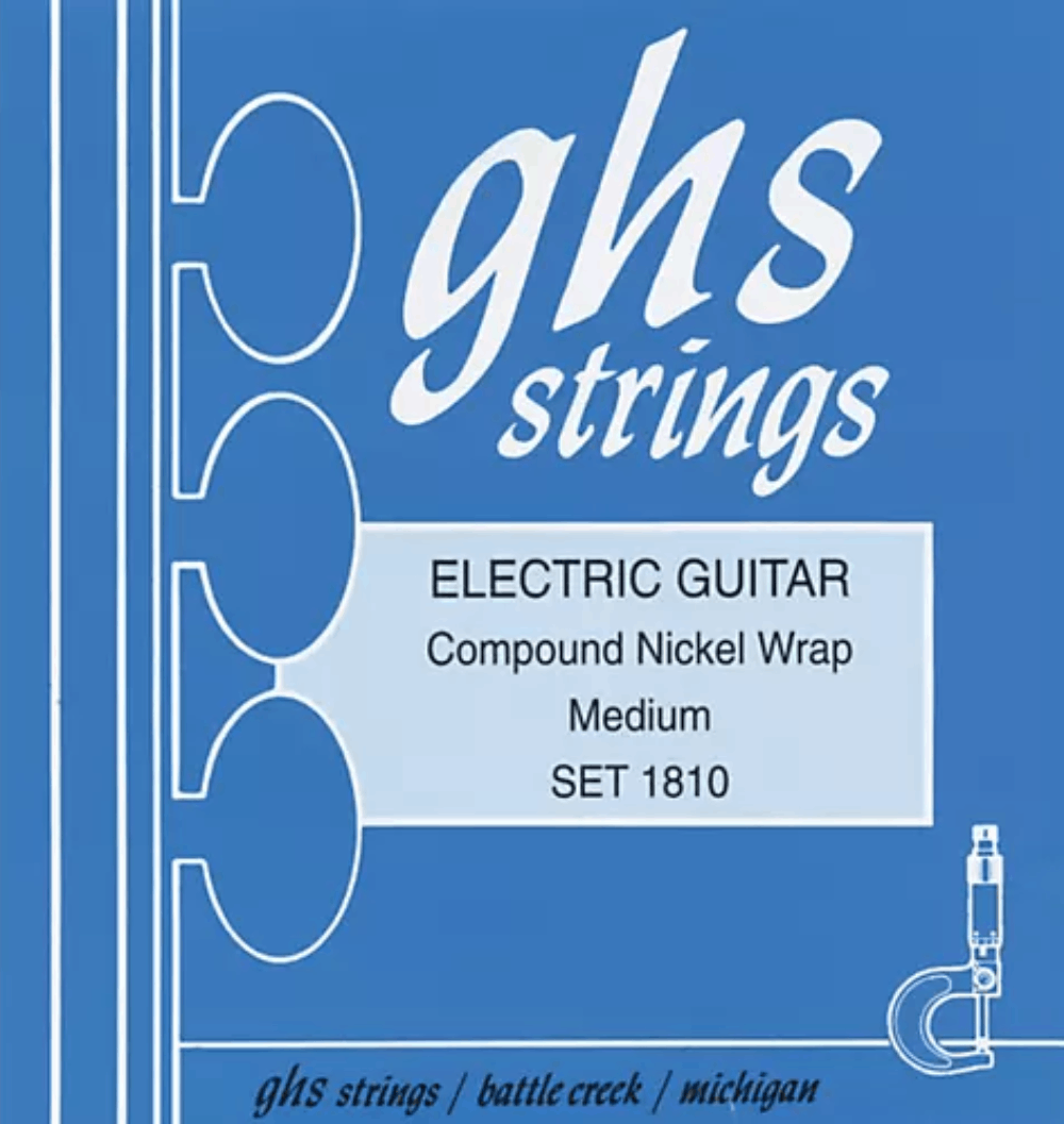 GHS 1810 Composite Nickel Rollerwound Electric Guitar Strings 12-54 Gauge