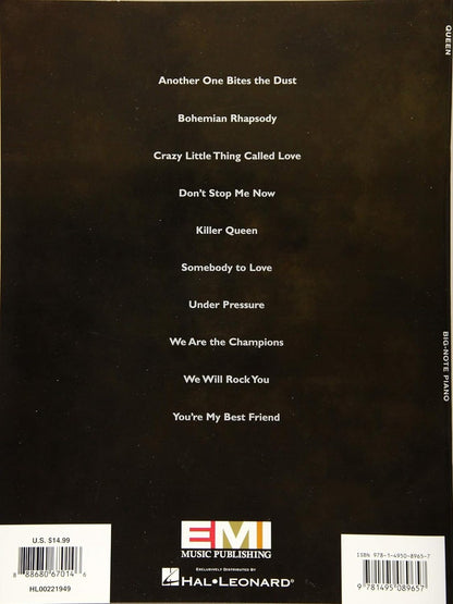 Queen for Big Note Piano