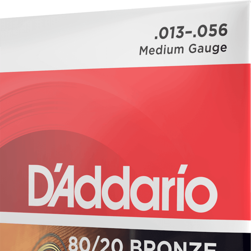 D'Addario EJ12 80/12 Bronze Acoustic Guitar Strings Medium 13-56 Gauge
