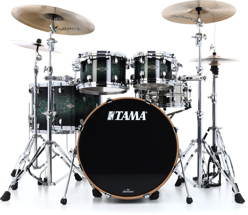 Tama Starclassic Performer 4 piece Shell Pack in Molten Steel Blue Burst