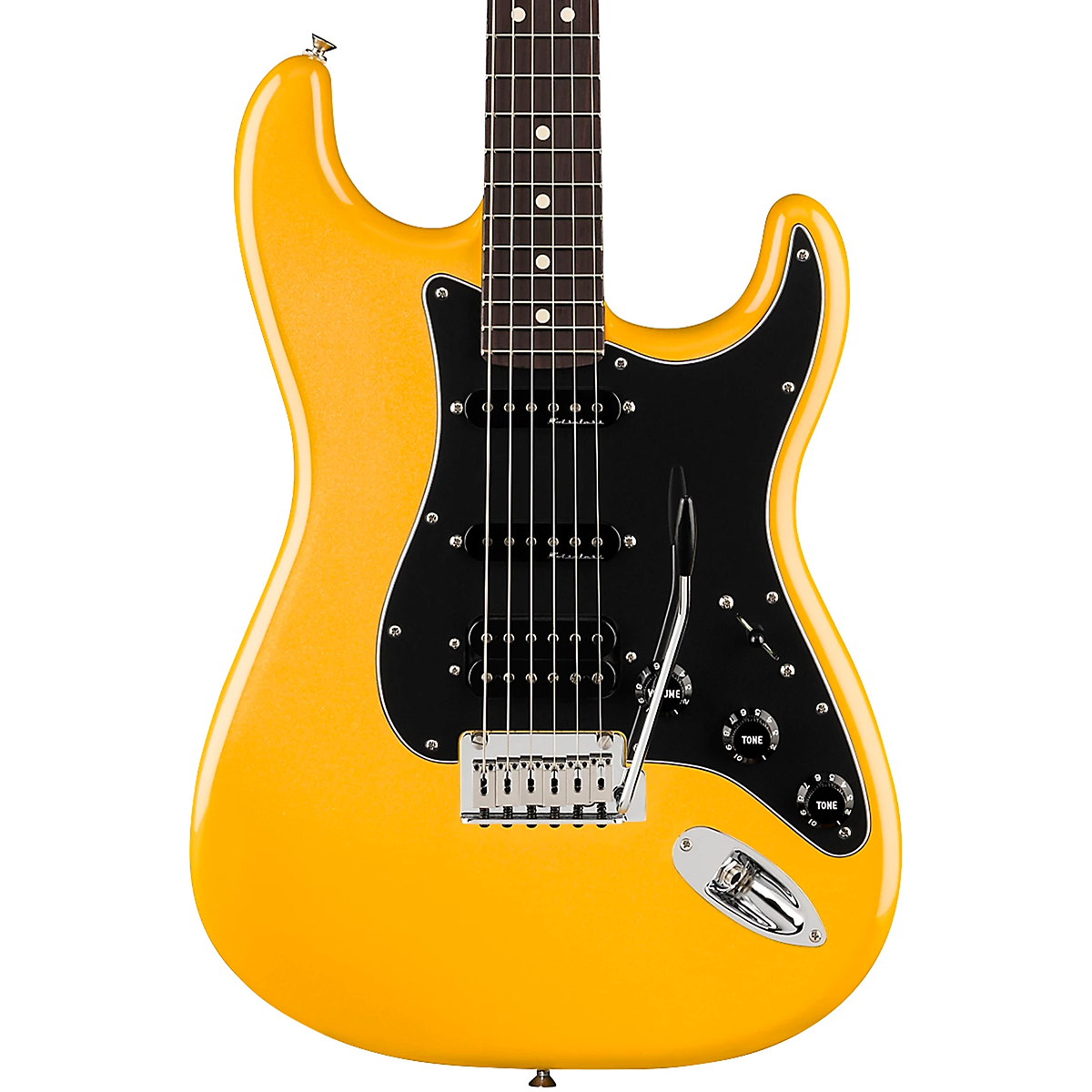 Fender Player II Modified Stratocaster HSS Electric Guitar, Rosewood Fingerboard in Sunshine Yellow