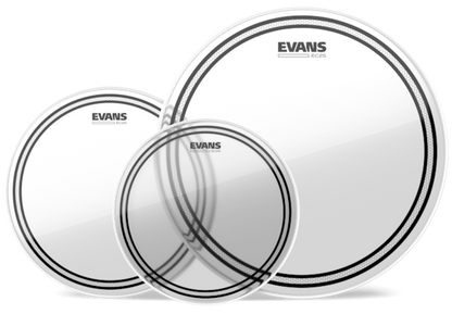Evans EC2S Clear Rock Pack 10", 12" and 16" & Evans 14" HD Dry Snare Batter