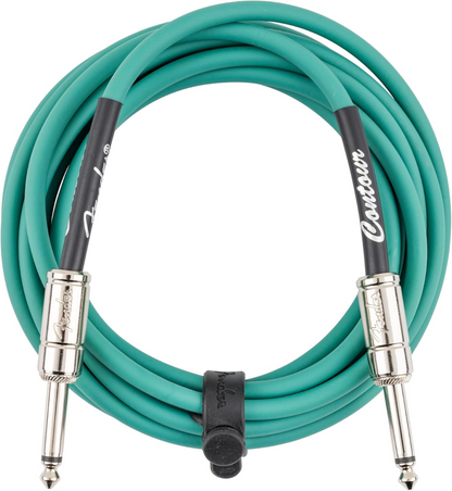 Fender Contour 10' Instrument Cable in Sherwood Green