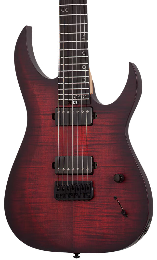 Schecter Sunset-7 Extreme in Scarlet Burst
