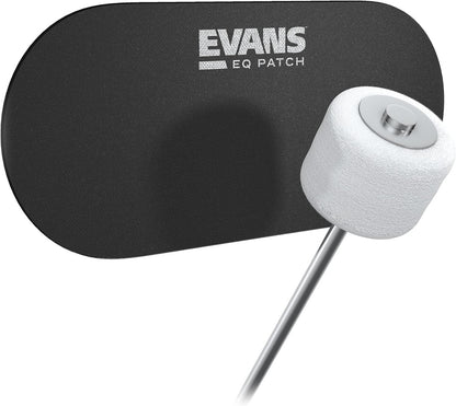 Evans EQ Bass Drum Double Patch in Black Nylon