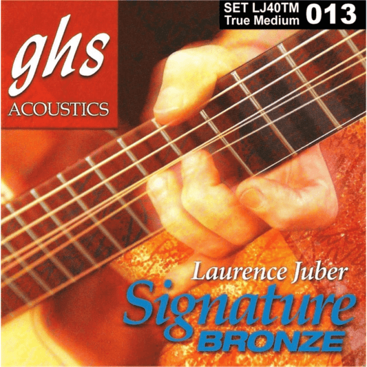 GHS LJ40TM True Medium Laurence Juber Signature Bronze Acoustic Guitar String 13 - 56 Gauge