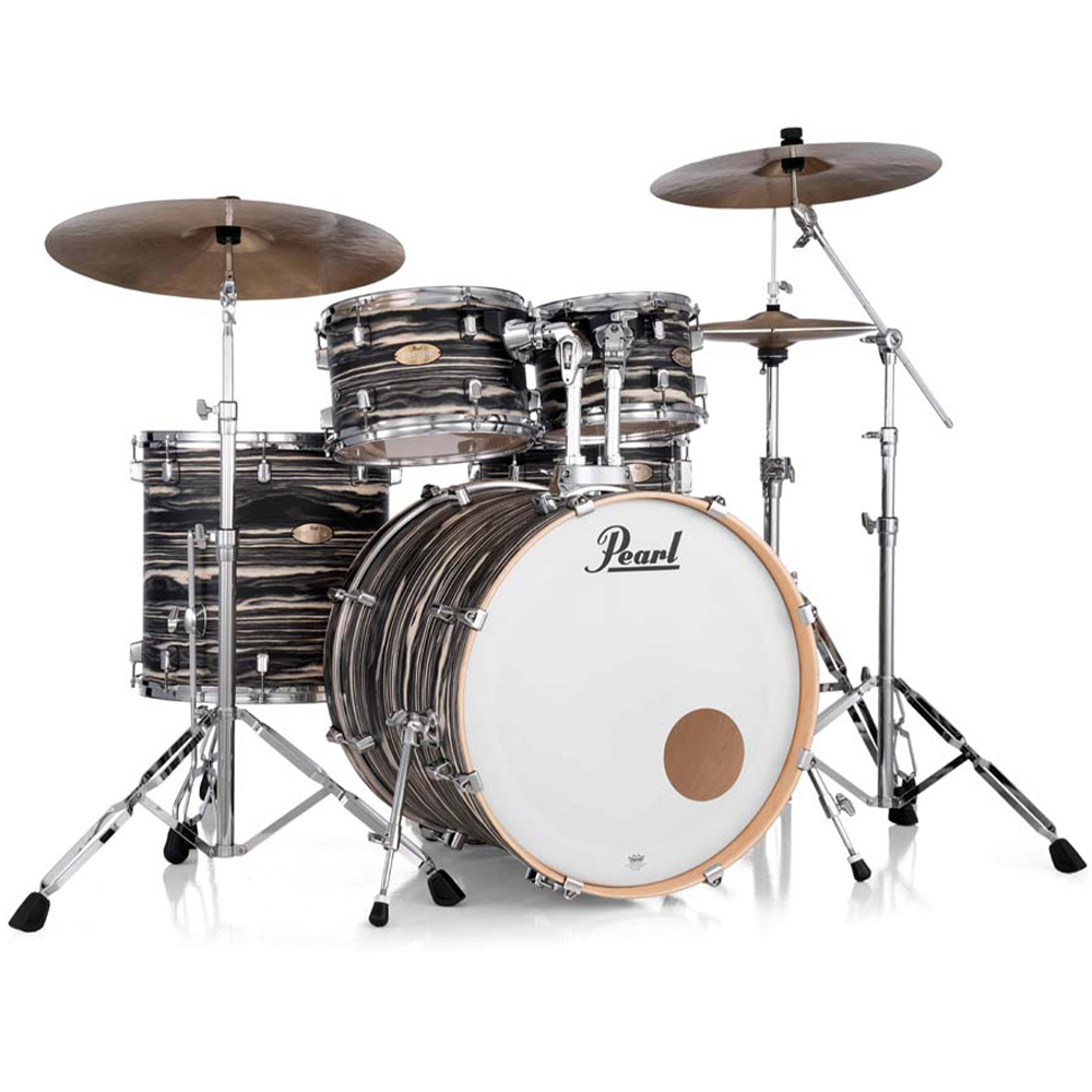 Pearl Decade Maple Artisan 5-Piece Fusion Plus Drum Kit in Black Satin Marble