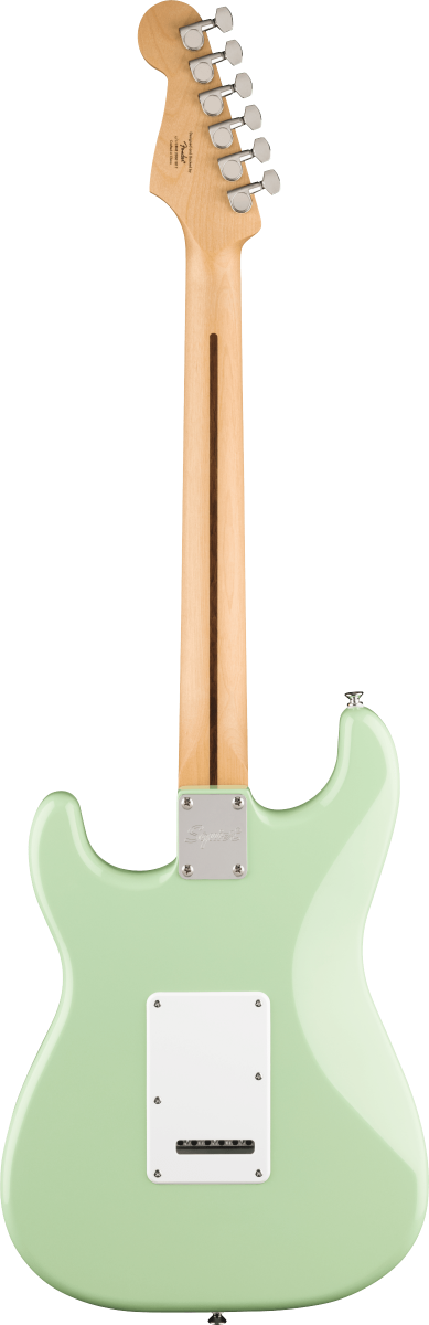 Squier FSR Squier Sonic Stratocaster HSS, Laurel Fingerboard, White Pickguard in Surf Green