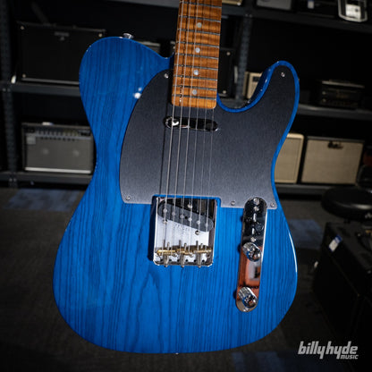 Fender Custom Shop American Custom Telecaster NOS Electric Guitar in Sapphire Blue Transparent