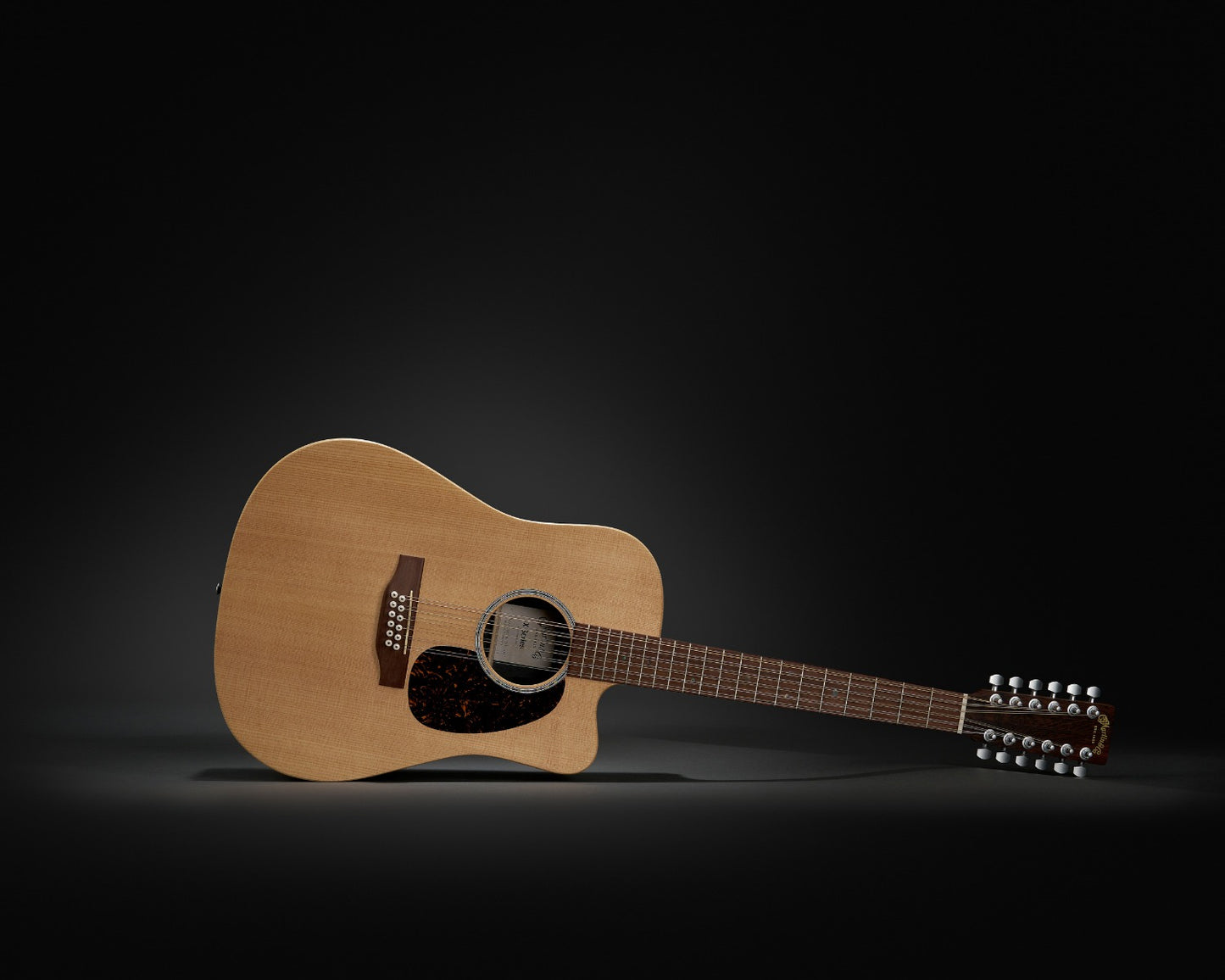 Martin X-Series DC-X2E Brazilian Dreadnought Cutaway 12-String w/Pick Up