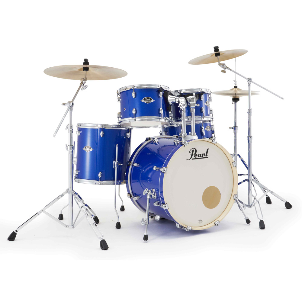 Pearl Export Plus 5-Piece Fusion Kit Drum Kit with Cymbal Pack in Midnight Blue