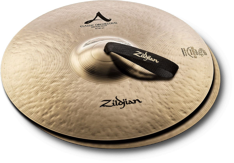 Zildjian 16" A Classic Orchestral Selection Medium Light Cymbals Pair