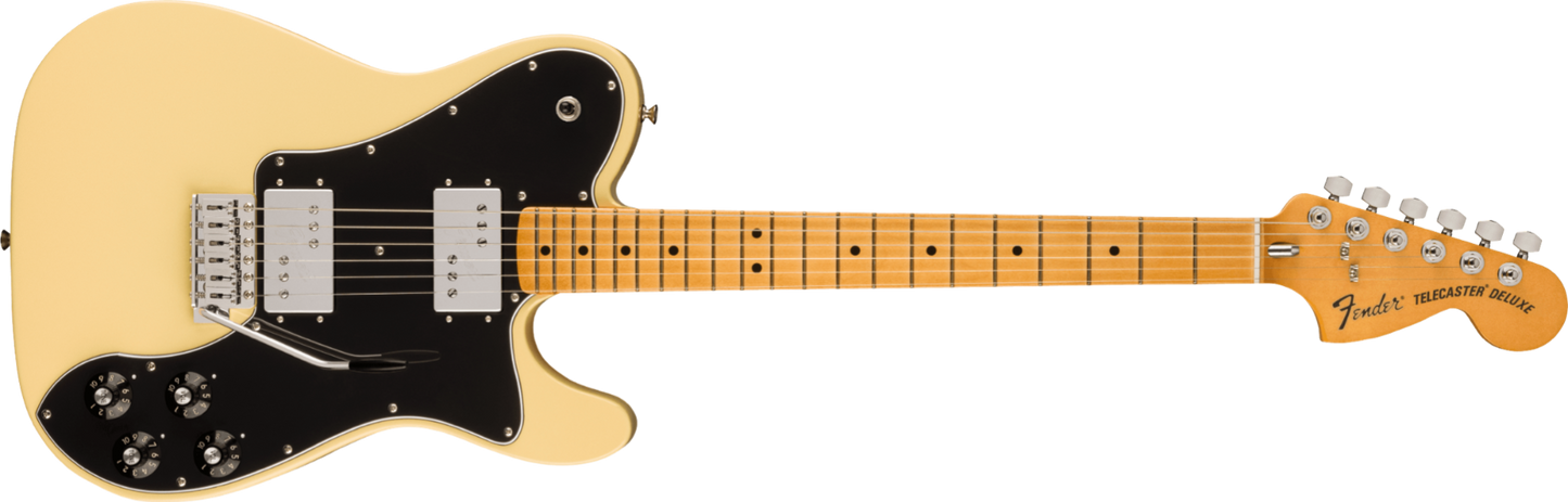 Fender Vintera II '70s Telecaster Deluxe with Tremolo, Maple Fingerboard in Vintage White