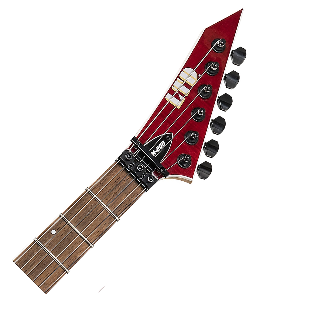 ESP LTD M 200FM Electric Guitar in See Thru Red