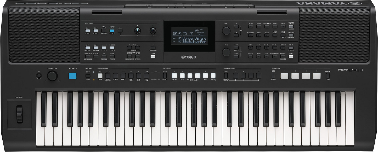 Yamaha PSR-E483 61 Key Portable Keyboard