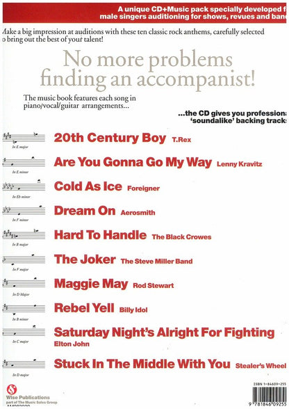 Audition Songs for Male Singers Rock BK/CD