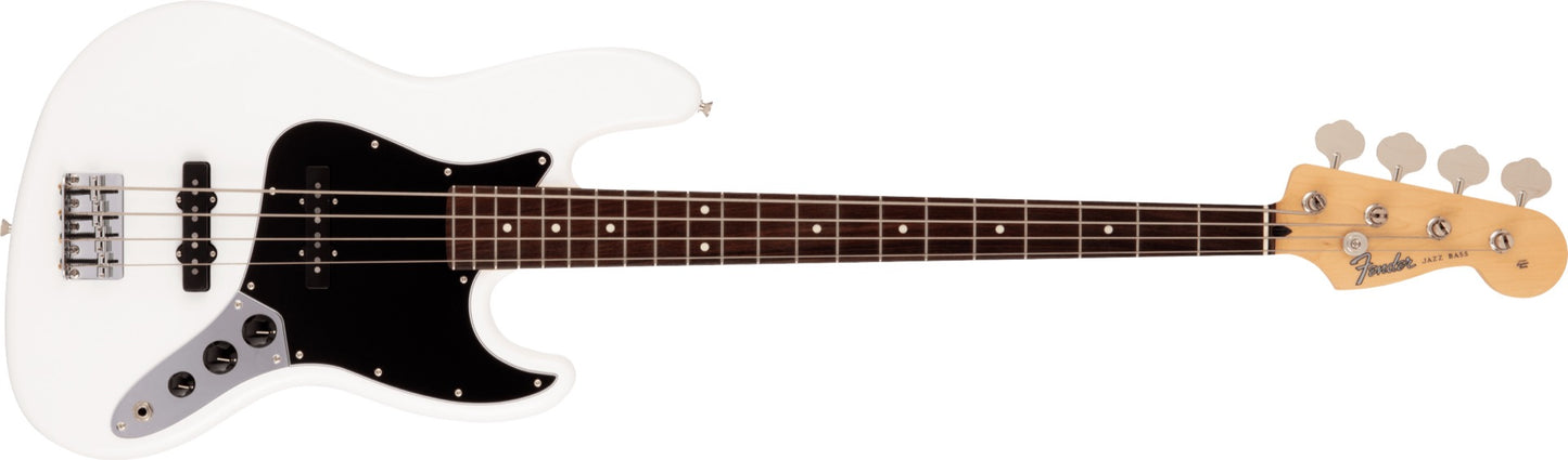 Fender Made in Japan Hybrid II Jazz Bass, Rosewood Fingerboard in Arctic White