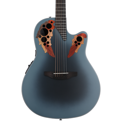 Ovation Celebrity Elite Mid Cutaway in Reverse Blue Burst