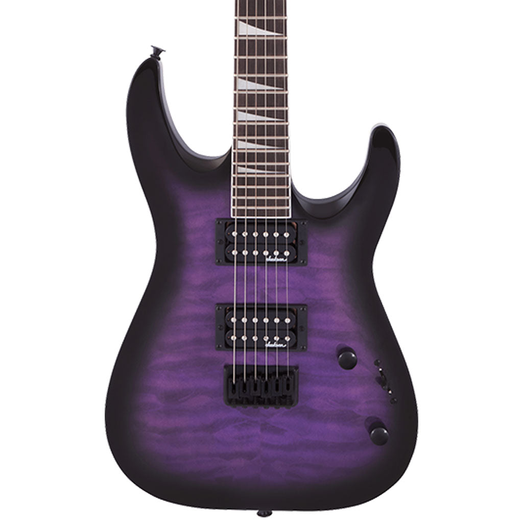 Jackson JS Series Dinky Arch Top JS32Q DKA HT in Transparent Purple Burst
