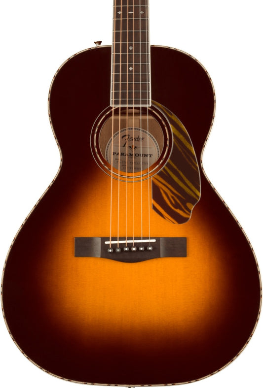 Fender PS220E Parlor, Ovangkol Fingerboard in 3 Color Vintage Sunburst