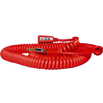 VOX VCC 9m Vintage Coiled Guitar Cable in Red