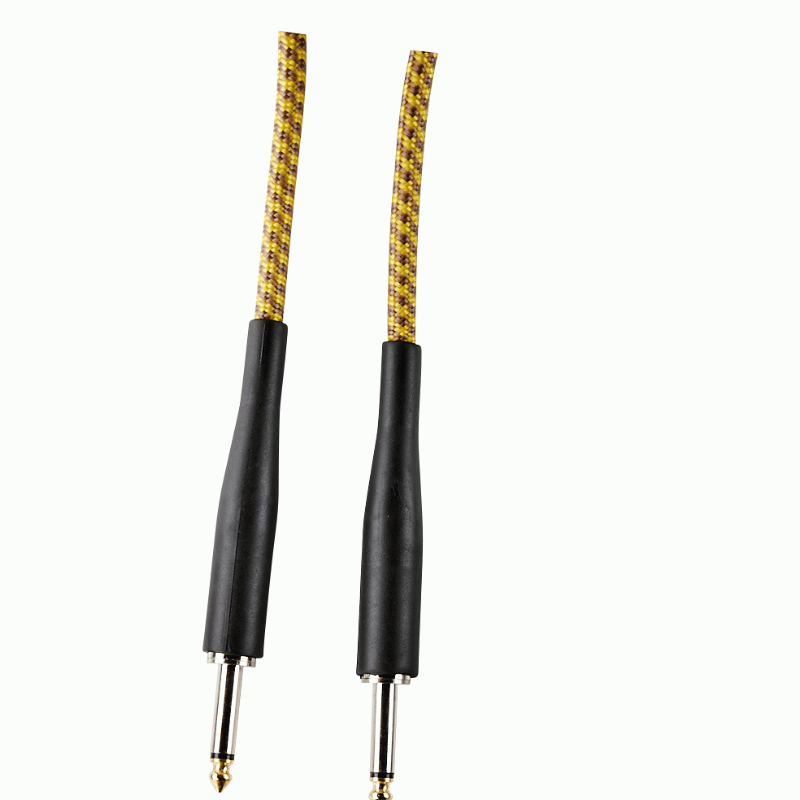 Armour GW20G 20 Foot Guitar Lead in Woven Gold Rope