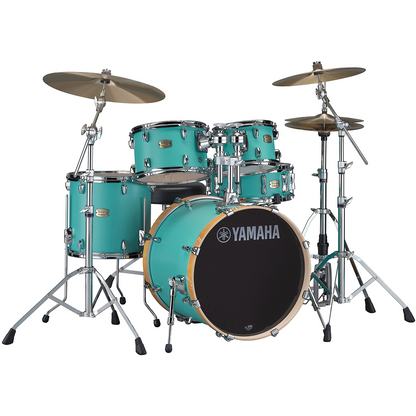 Yamaha Stage Custom Birch Kit Euro 5-Piece Shell Pack in Matte Surf Green