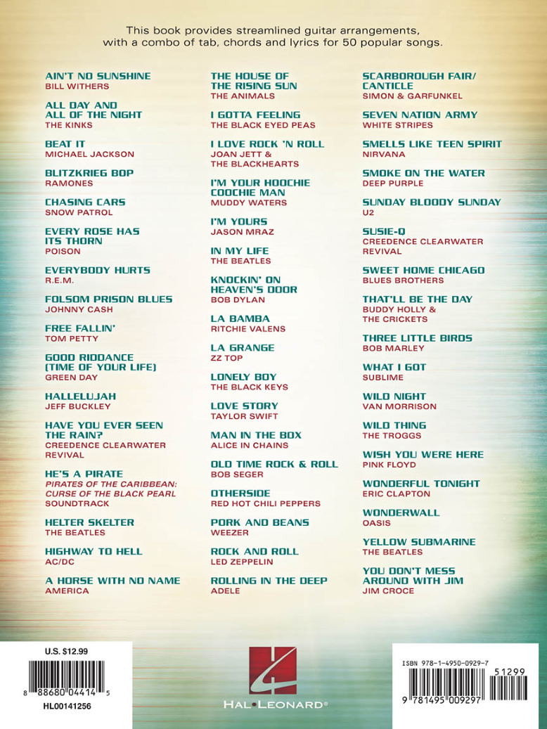 Simple Songs The Easiest Easy Guitar Songbook Ever