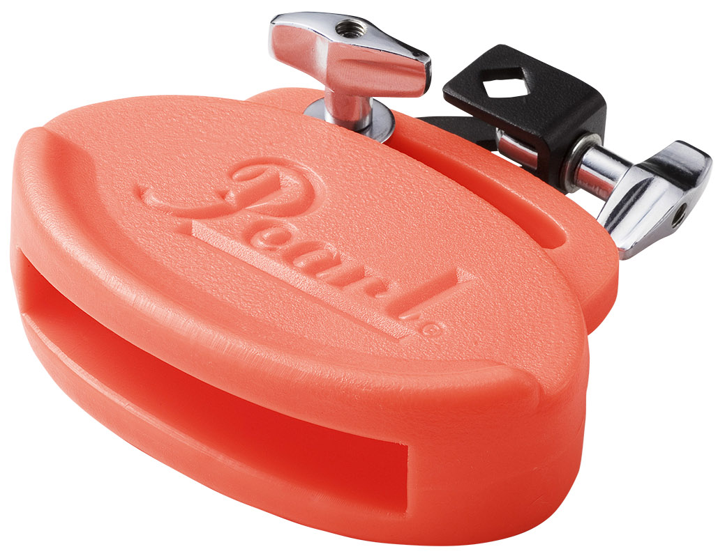 Pearl PBL30 Percussion Red Low Pitch Clave Block and Mount